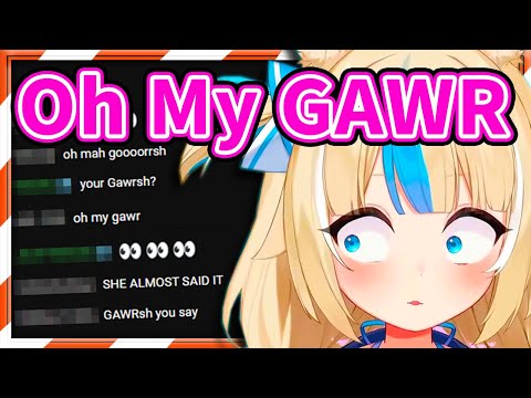 Saba Suddenly Says GAWR on Stream, Chat: 【SAMEKO SABA】