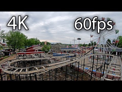 Front row point of view footage of Mad Mouse