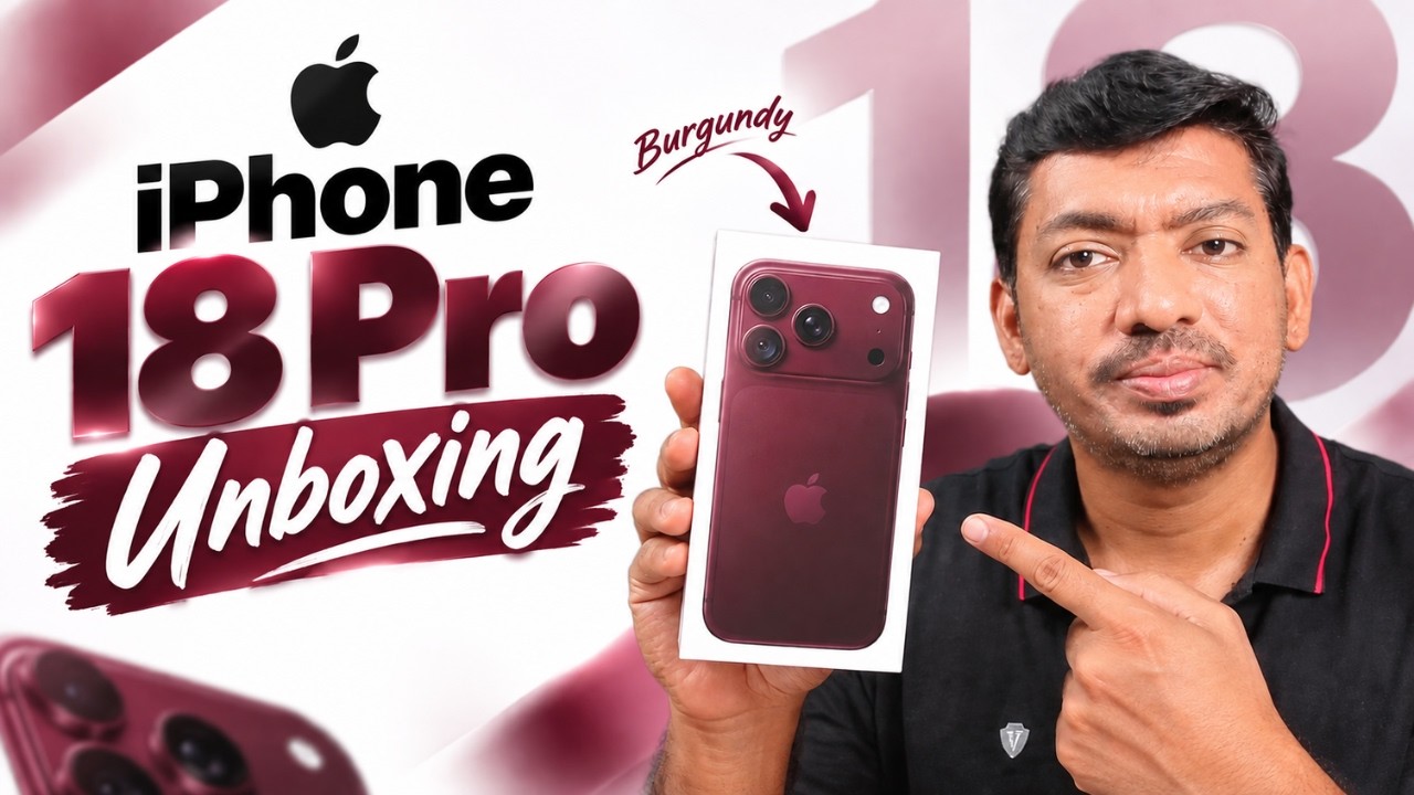 iPhone 18 Pro UNBOXING (Burgundy Colour)