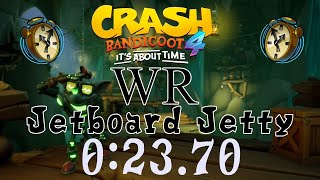 【WR】Crash Bandicoot 4 : Time Trial Jetboard Jetty (なみのり ジェットサーフィン) 0:23.70 ?