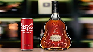 Hennessy XO + Coca-cola = IDIOT 🤪 Cocktail #drcork