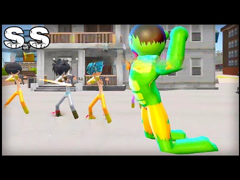 Stickman Incredible Monster #11, Stickman Giant Hero (The HULK), Android Games (Superhero Simulator)