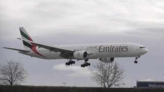 preview picture of video 'B 777 landing - Prague Airport / Letiště Praha LKPR'