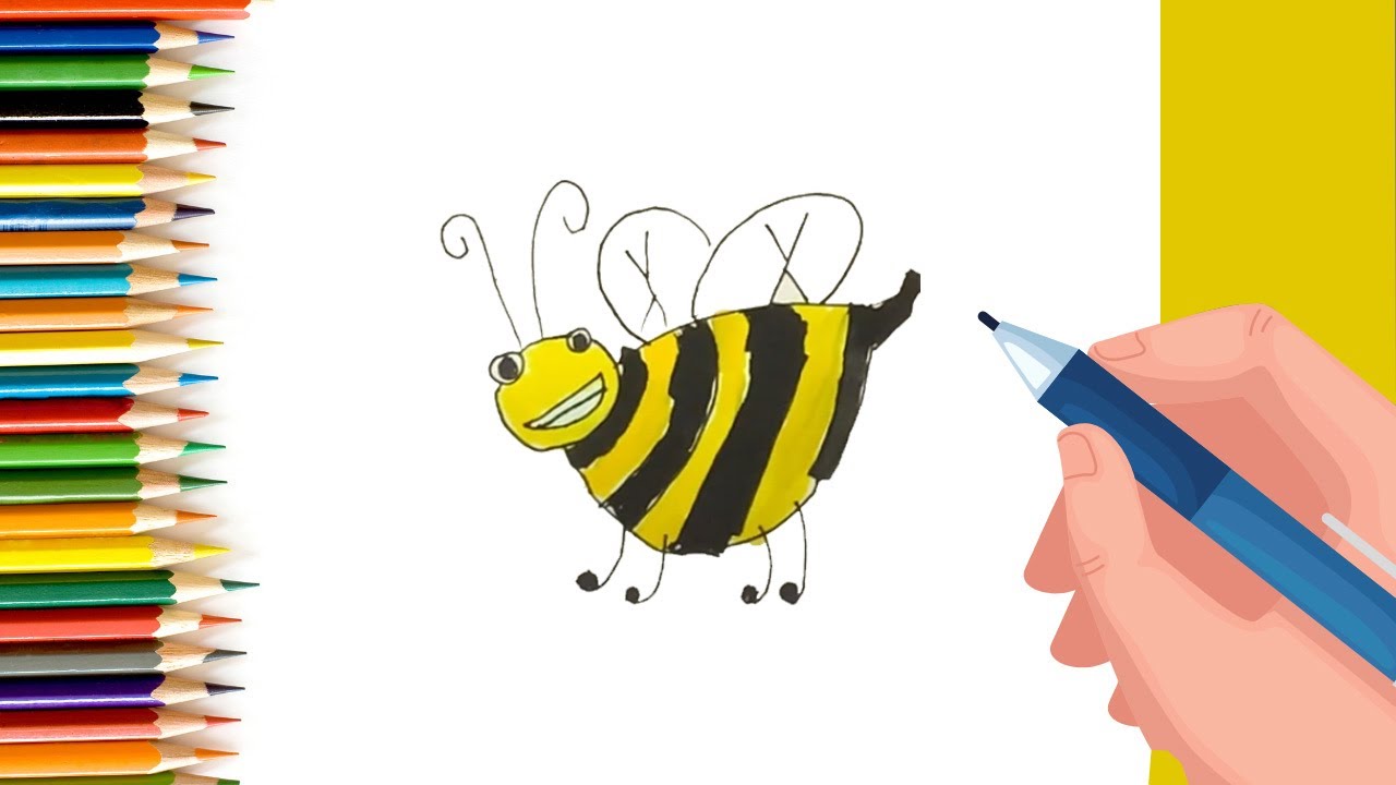 How to draw a Bee for Kids