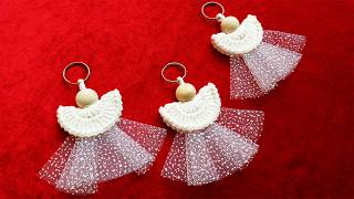 How to Crochet an Angel Keychain | Easy DIY Gift Idea