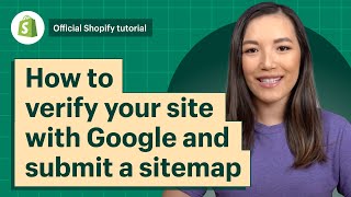 How to verify your site with Google and submit a sitemap || Shopify Help Center