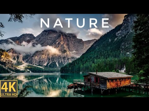 (4K), Nature relaxing music, Amazing nature with piano music, stress relief, calm, meditation,nature