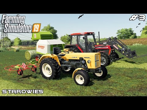 Mowing hay and baling | Starowies | Farming Simulator 2019 | Episode 3