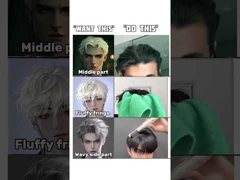 How to do middle part hairstyle for men#trendingshorts#hairstyle#glowup #youtubeshorts#hairtutorial