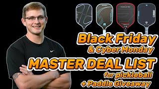 Black Friday Pickleball Deals: 2025 MASTER LIST