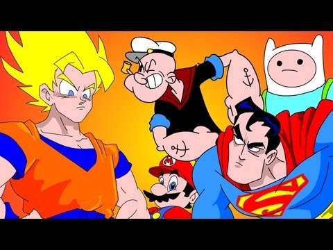 GOKU vs EVERYBODY UCF 7.2 - SUPERMAN, FINN & JAKE, MARIO & POPEYE