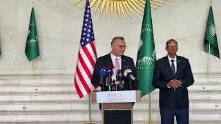 Joint press briefing: AUC Chairperson and US Sr. Advisor for Africa