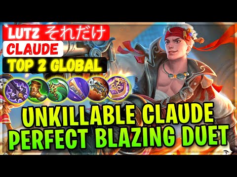 Unkillable Claude Perfect Blazing Duet [ Top 2 Global Claude ] `Lutz それだけMobile Legends Emblem Build