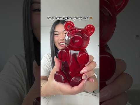 Let’s make a GIANT gummy bear 🧸💋✨ AD