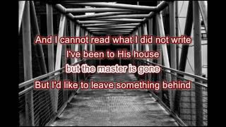 Sean Rowe : To Leave Something Behind (Lyrics)