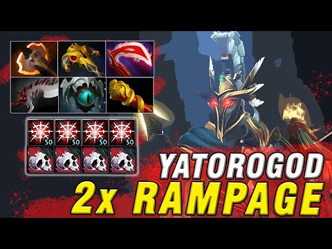 2x RAMPAGE! Yatoro Phantom Assassin Gameplay Dota 2