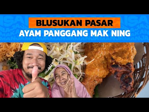 #101 MAKAN MANJA Blusukan Pasar! Ayam Panggang Mak Ning Pacar Kembang Surabaya