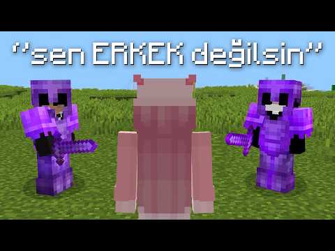 ERKEKLERE Özel Minecraft Sunucusuna SAHTE KIZ Olarak Girdim