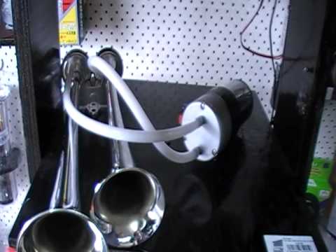 Air Horn Truck or Car TWO TONE FA-LA-FA-LA Chrome Metal RX-C008