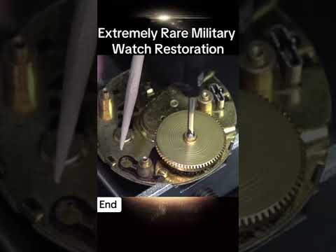 Extremely Rare Military Watch Restoration #restoration #watch #restorationclock #clock #trending