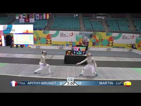 Tunis Grand Prix 2023 SWS - L8 - Manon Apithy-Brunet FRA v Lucia Martin-Portugues ESP