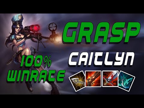 100% WINRATE GRASP CAITLYN | KOREAN BUILD | League of Legends Gameplay | Patch 10.4