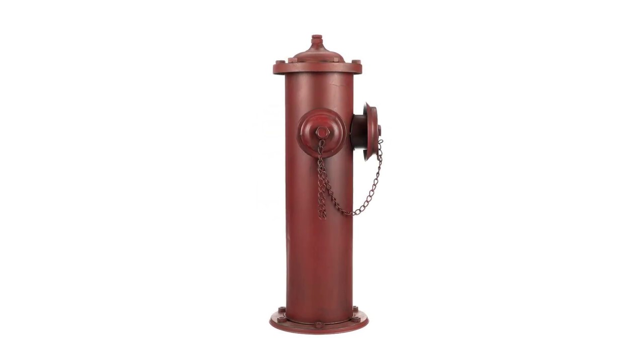Vintage Metal Fire Hydrant Statue: Large Video