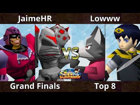 Smashtoberfest 2022 GRAND FINALS - JamieHR (Falcon, Dark Samus) Vs. Lowww (Marth, Wolf) Smash Remix