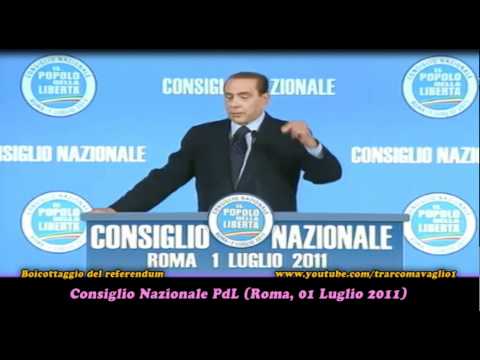 Berlusconi nega di aver boicottato il referendum nucleare (videocollage)