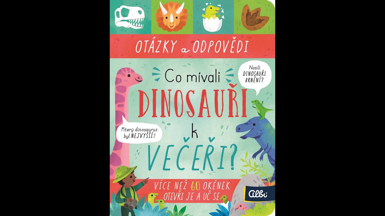 Kniha Čo mávali dinosaury na večeru? - predstavenie (video českého ekvivalentu produktu)