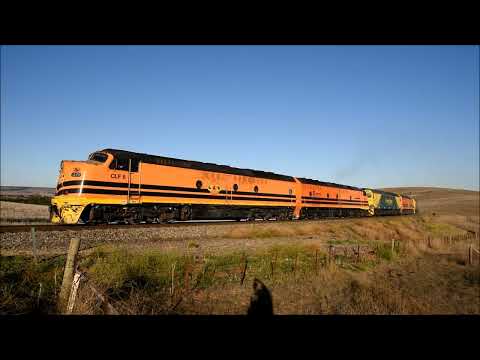 Rail Action in the Adelaide Hills with OneRail Streamliner locomotives CLP17, CLP8 and CLF6 28/04/22