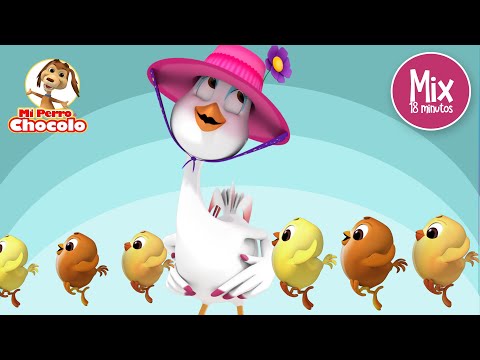 🐣 MIX DE LA GALLINA Y LOS POLLITOS 🐥🐥 | PERRO CHOCOLO | + CANCIONES INFANTILES TRADICIONALES 🎶