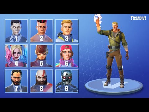 GUESS THE FORTNITE SKIN WATCHING THE EMOTE - FORTNITE CHALLENGE | tusadivi