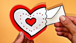 DIY - Easy Paper Heart with Surprise // Gift Idea for Mom or Dad