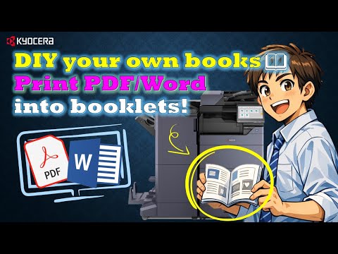 Kyocera Printing Booklet From Pc Tutorial No Layout Required Easy