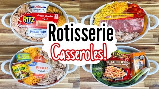 5 EASY Casseroles Using Rotisserie Chicken | Quick & TASTY Shortcut Recipes! | Julia Pacheco