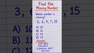 Find the Missing Number | Brain Test 🧠