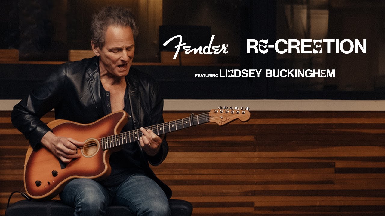 Re-Creation: Lindsey Buckingham | American Acoustasonic Jazzmaster | Fender - YouTube