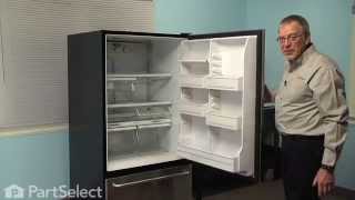 Refrigerator Repair: Replacing the Door Shelf End Cap - Left Side (GE Part # WR2X9295)