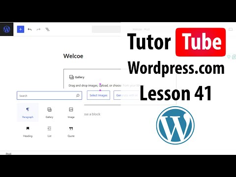 Wordpress com Lesson 1 Sign Up for Wordpress com