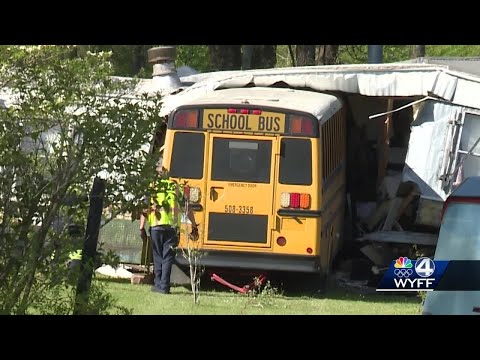 Greenville County school bus driver left unemployed after crashing into mobile home, officials say