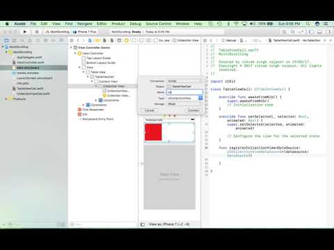 MultiScrolling tableview with collection view