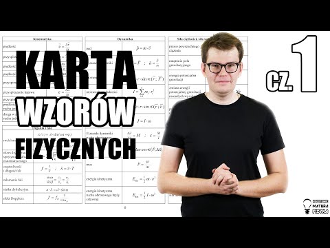 KARTA WZORÓW - MATURA FIZYKA cz.1