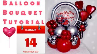 Diy Valentines Balloon || Diy Balloon Bouquet for Valentines Tutorial