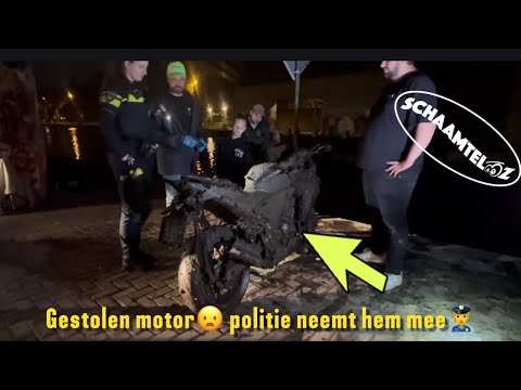 Gestolen motor😵🚨politie neemt hem mee😵