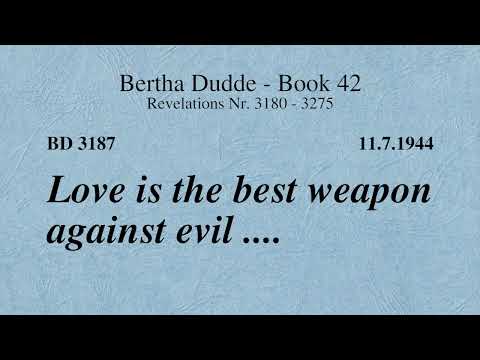 BD 3187 - LOVE IS THE BEST WEAPON AGAINST EVIL ....