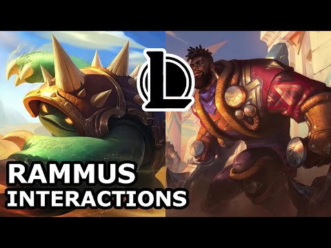 Rammus Interactions with Other Champions | KSANTE KNOWS RAMMUS KIND | League of Legends Quotes
