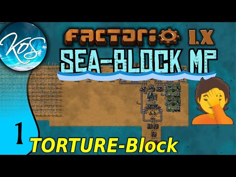 Factorio Seablock 1 - WANNA PLAY SOME TORTURE-BLOCK?  I MEAN SEABLOCK? | MP with Mathias