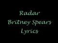 Radar Lyrics Britney Spears 