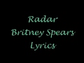 Radar Lyrics Britney Spears 